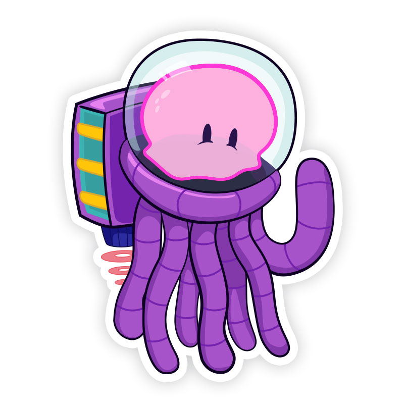 Space Jelly Stickers
